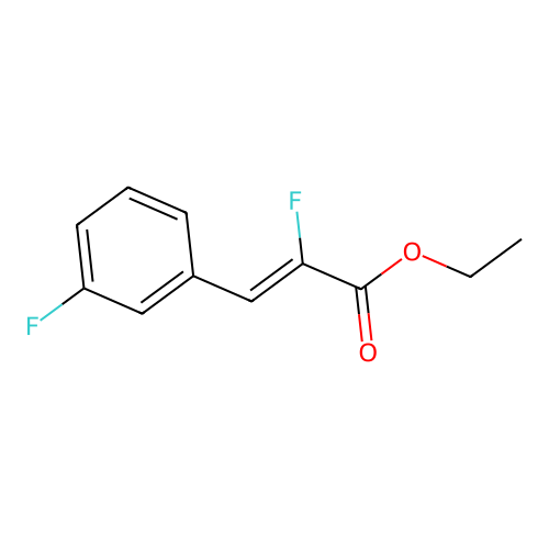ethyl (Z)-2-fluoro-3-(3-fluorophenyl)prop-2-enoate structure