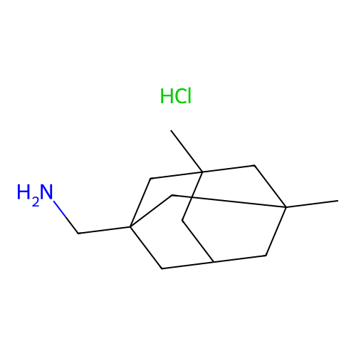 (3,5-Dimethyladamantan-1-yl)methanamine hydrochloride structure