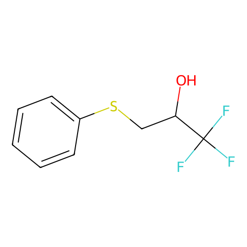 2-Propanol, 1,1,1-trifluoro-3-(phenylthio)- structure