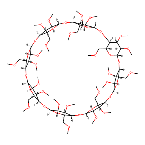Octakis(2,3,6-tri-O-Methyl)-gamma-cyclodextrin structure