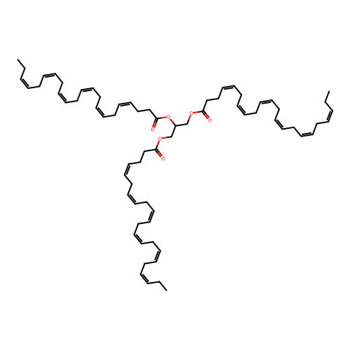 Glyceryl tridocosahexaenoate structure