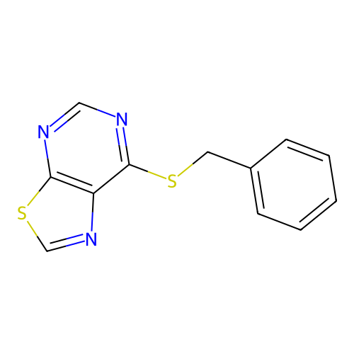 Thiazolo[5, 7-[(phenylmethyl)thio]- structure