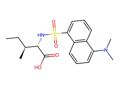 Dansyl-d,l-isoleucine structure