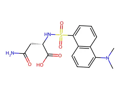 Dansyl asparagine structure