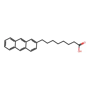 8-(2-蒽基)辛酸 structure