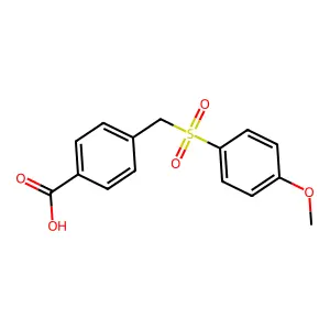 4-(((4-Methoxyphenyl)sulfonyl)methyl)benzoic acid structure
