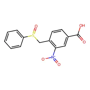 3-硝基-4-[(苯亚磺酰基)甲基]苯甲酸 structure