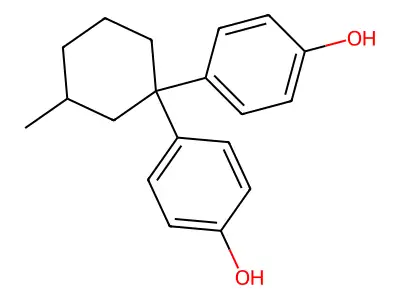Phenol, 4,4'-(3-methylcyclohexylidene)bis- structure