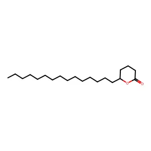 Tetrahydro-6-pentadecyl-2H-pyran-2-one structure