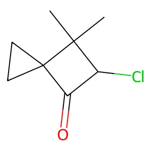 5-Chloro-6,6-dimethylspiro[2.3]hexan-4-one structure