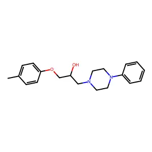 1-(4-Methylphenoxy)-3-(4-phenylpiperazin-1-yl)propan-2-ol structure
