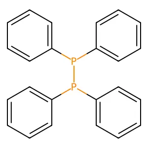 四苯基二膦 structure