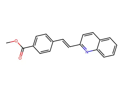 Methyl 4-(2-quinolin-2-ylethenyl)benzoate structure