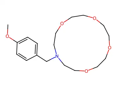 13-(4-Methoxybenzyl)-1,4,7,10-tetraoxa-13-azacyclopentadecane structure