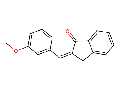 1H-Inden-1-one, 2,3-dihydro-2-[(3-methoxyphenyl)methylene]- structure