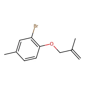 2-Bromo-4-methyl-1-[(2-methylprop-2-en-1-yl)oxy]benzene structure