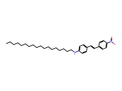 Benzenamine, 4-[2-(4-nitrophenyl)ethenyl]-N-octadecyl- structure