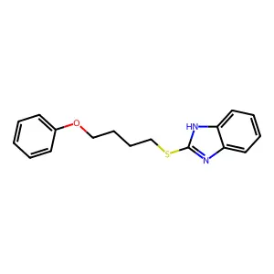 1H-1,3-Benzimidazole, 2-[(4-phenoxybutyl)thio]- structure