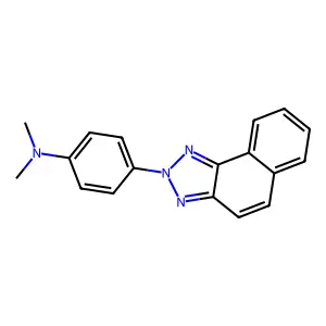 4-benzo[e]benzotriazol-2-yl-N,N-dimethylaniline structure