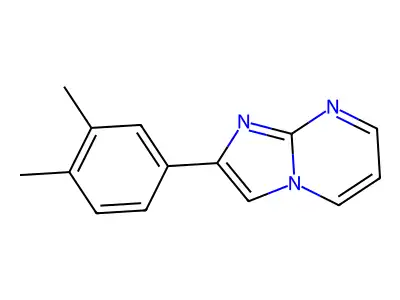 2-(3,4-Dimethylphenyl)imidazo[1,2-a]pyrimidine structure