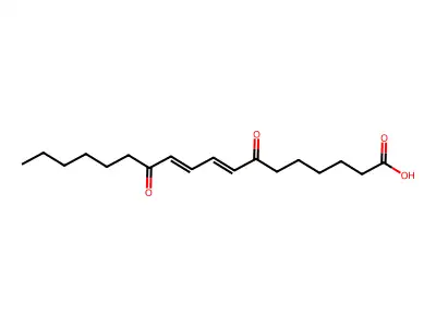 7,12-Dioxooctadeca-8,10-dienoic acid structure
