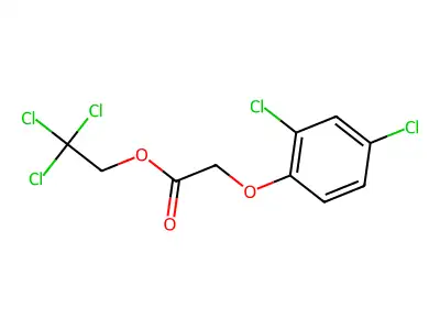 Acetic acid, (2,4-dichlorophenoxy)-, 2,2,2-trichloroethyl ester structure