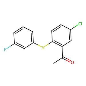 Ethanone, 1-[5-chloro-2-[(3-fluorophenyl)thio]phenyl]- structure