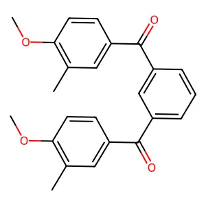 Methanone, 1,3-phenylenebis[(4-methoxy-3-methylphenyl)- structure