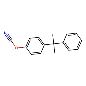 Cyanic acid, 4-(1-methyl-1-phenylethyl)phenyl ester structure