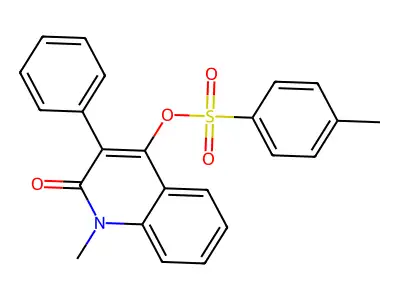 1-Methyl-2-oxo-3-phenyl-1,2-dihydroquinolin-4-yl 4-methylbenzene-1-sulfonate structure