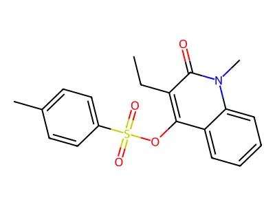 3-Ethyl-1-methyl-2-oxo-1,2-dihydroquinolin-4-yl 4-methylbenzene-1-sulfonate structure