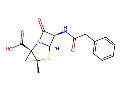 alpha-2,3-Methylenepenicillin G structure