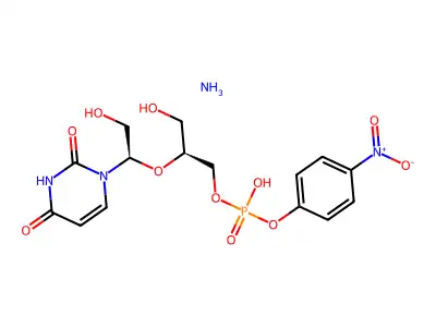 2',3'-Secouridine 4-nitrophenyl 5'-phosphate structure