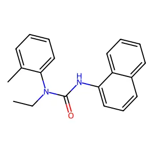 1-Ethyl-3-(1-naphthyl)-1-(O-tolyl)urea structure