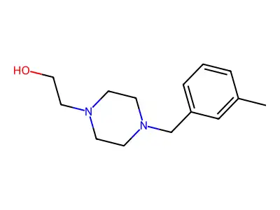 2-[4-[(3-Methylphenyl)methyl]piperazin-1-yl]ethanol structure