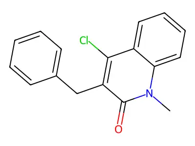 3-Benzyl-4-chloro-1-methyl-1,2-dihydroquinolin-2-one structure