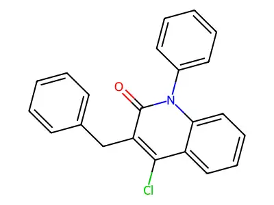 3-Benzyl-4-chloro-1-phenylquinolin-2-one structure