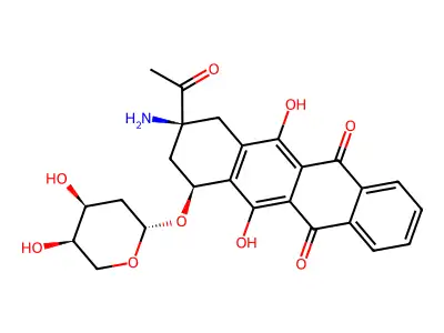 氨柔比星 structure