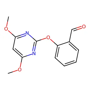 Benzaldehyde, 2-[(4,6-dimethoxy-2-pyrimidinyl)oxy]- structure