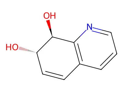 trans-7,8-Dihydroxy-7,8-dihydroquinoline structure