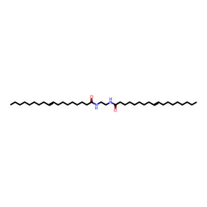 9-Octadecenamide, N,N'-1,2-ethanediylbis-, (9Z,9'Z)- structure