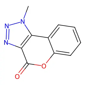 1-Methylchromeno[3,4-d]triazol-4-one structure