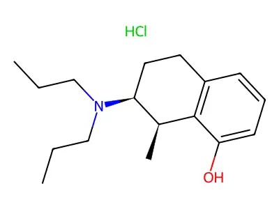 8-Hydroxy-1-methyl-2-(di-n-propylamino)tetralin structure