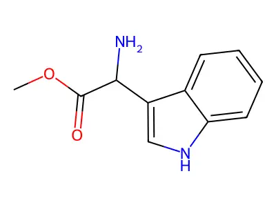 Methyl (S)-2-amino-2-(1H-indol-3-yl)acetate structure