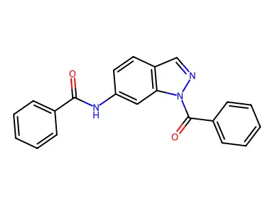 Benzamide, N-(1-benzoyl-1H-indazol-6-yl)- structure