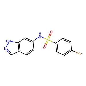 4-bromo-N-(1H-indazol-6-yl)benzenesulfonamide structure