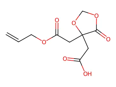 Tricarballylic acid, beta-(hydroxymethoxy)-, gamma-lactone, allyl ester structure