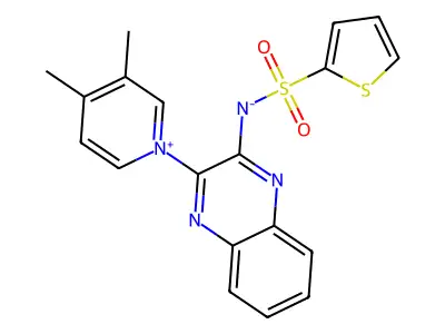 [3-(3,4-Dimethylpyridinium-1-yl)quinoxalin-2-yl](thiophen-2-ylsulfonyl)azanide structure