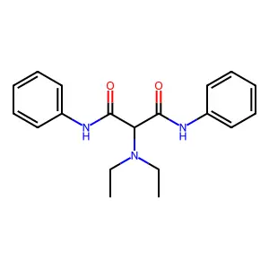 2-(Diethylamino)malondianilide structure