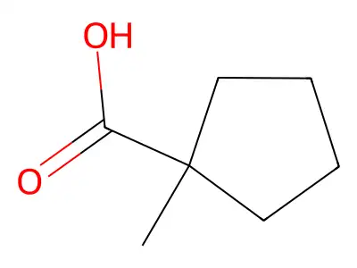 1-Methylcyclopentane-1-carboxylic acid structure